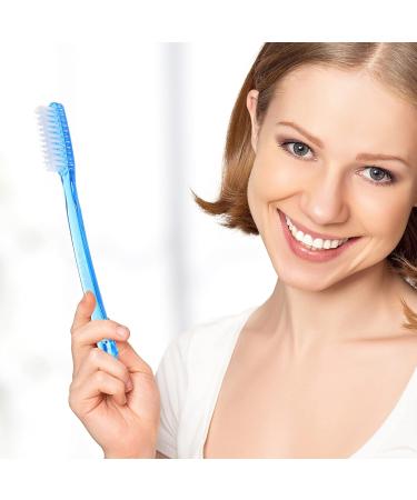 Beavorty 12pcs Firm Toothbrushes - Full Head Manual Hard Bristles Toothbrush for Teeth Cleaning and Whitening - Adults Women Men - Random Color - Buy Online on GoSupps.com