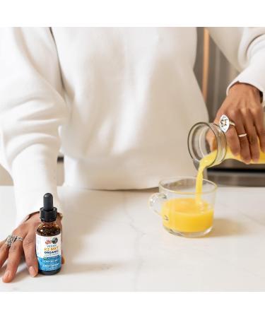 Organic USDA Vitamin K2 MCT Liquid Drops | 100 mcg K2 MK7 | Bone & Heart Health | 1oz - Buy Online on GoSupps.com
