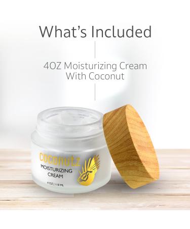 Buy Coconutz Skincare Coconut Face Cream - Anti-Aging & Moisturizing for Face Neck & Chest 4 oz | Smooth Skin & Reduce Fine Lines - Buy Online on GoSupps.com
