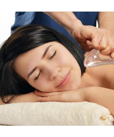 NTRUXZP Gua Sha Massage Device - Larger Plastic Scraping Tool for Back Neck Face & Leg Massage | Muscle Relaxation & Pain Relief Fatigue Removal - Pink - Buy Online on GoSupps.com