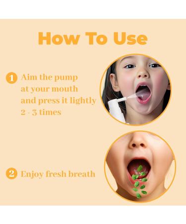 Oral Spray for Children, Cleans Teeth Gently, Freshens Breath Instantly, Pocket - Sized for Hassle - Free Portability (2Pack, Orange) Orange 1.35 Fl Oz (Pack of 2) - Buy Online on GoSupps.com