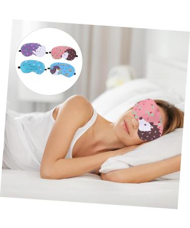 Angoily Comfy Sleep Eye Mask with Ice Cream Bag - 4-Stage Kitten Eye Flap Polyester Mask for Relaxing Nights - Buy Online on GoSupps.com