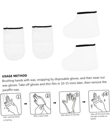 2 paires Protections pour mains et pieds paraffine pour spa isolants soin et hydratation anti-callosit s pour p dicure domicile et salon professionnel - Buy Online on GoSupps.com