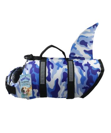 Wallpage Dog Pet Wimmer Wimming vest Bathing suit Pet Wallow Vest For Dogs Lifesaver Size adjustable with handle for small middle Large Dogs (M Blue Carnings Dog Chest) M blue camouflage dog vest - Buy Online on GoSupps.com
