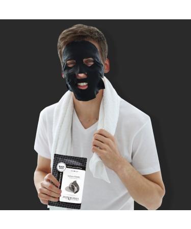 Perderma Korean Detox & Purifying Black Sheet Mask with Bamboo Charcoal Perfect for combating blackheads enlarged pores and oily skin - 25 ML - Buy Online on GoSupps.com