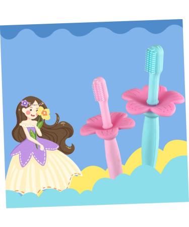 Tovinanna Pink Silicone Toothbrush for Kids - 1 Pack Baby Training Toothbrush for Oral Care & Clean Sound - Buy Online on GoSupps.com