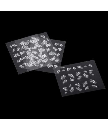 50 Sheets Nail Stickers 3D Flower Nail Art Stickers Decals Decal DIY Decoration Tools - Buy Online on GoSupps.com