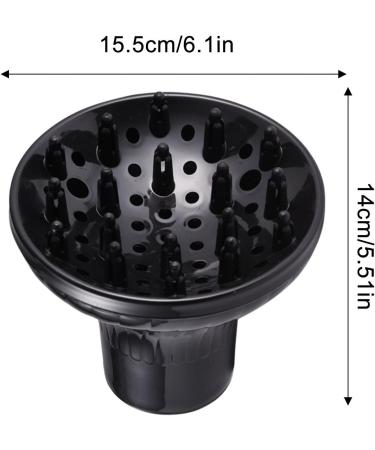 Universal Hair Diffuser - Hair Dryer Diffuser Attachment | Portable Hair Styling Appliances Hairdryer Diffuser | Frizz Free Hair Drying | Profession Blow Dryer Diffuser Adjustable | For Hair Styling black - Buy Online on GoSupps.com