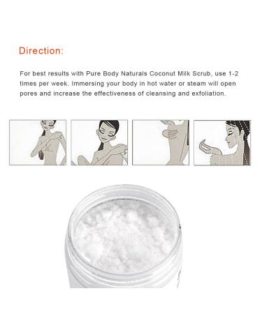 Buy Coconut Milk Body Scrub & Peeling Cream | 340g Moisturizer & Brightening Gel - International Shipping Available - Buy Online on GoSupps.com