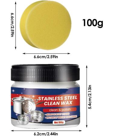 Stainless Steel Clean Wax | Magical Nano-Technology Cleaner & Polish - 3 in 1 (3 pcs) - Safe for All Surfaces - Buy Online on GoSupps.com