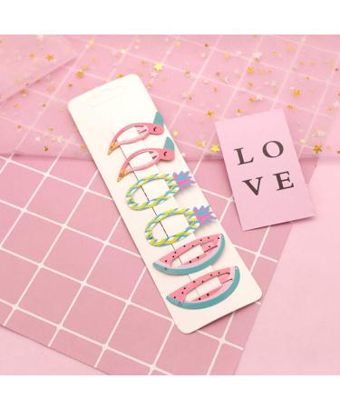Lurrose 24pcs Cute Metal Hair Snap Clips - Fruit & Animal Cartoon Hairpins for Kids & Girls - Stylish Hair Accessories for Every Occasion - Buy Online on GoSupps.com
