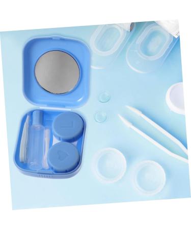 Solustrie Travel Size Contact Lens Container with Mirror | Eye Lens Storage Box & Solution Holder | Perfect for International Shipping - Buy Online on GoSupps.com