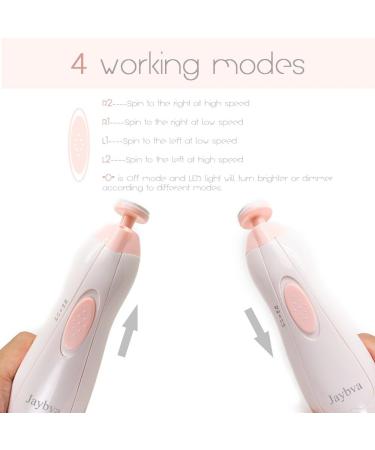 Jaybva Baby Nail File Electric Trimmer - Safe Clippers Set for Newborns & Toddlers - Automatic Nail Cutter Kit in Pink - Buy Online on GoSupps.com