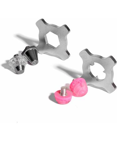 Buy Gen rico Rubber Cleats for Soccer Shoes - 14 TPU Football Studs Fluorescent Pink with 2 Keys - International Shipping Available - Buy Online on GoSupps.com