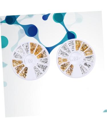 Ipetboom 2 Boxes Nail Accessories Nail Jewelry Nails Decoration Metal Rivet Metal Decor Nail Art Decoration Nail Decorations for Nail Art Nail Rhinestone Gold Trim Assorted 3d Gem - Buy Online on GoSupps.com