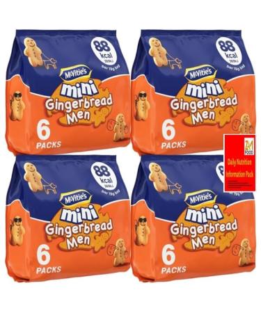 Mcvities Multipack Mini Gingerbread Men Biscuits 19g x 24 bags Christmas Snack Treat By Zamfoods Lunch box kids lover - Buy Online on GoSupps.com