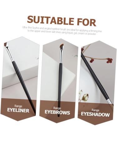 Healeved 10 Pcs Eyebrow Brush Fine Angled Eyeliner Brush Makeup Tool Concealer Brush Makeup Supplies Wood - Buy Online on GoSupps.com