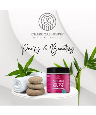 Charcoal House Activated Bamboo Charcoal Powder Food Grade - Beauty & Cosmetics - Use in Skin Care Body Scrub Facial Cleanser Soap Making Face Wash & Teeth- 11 oz 11 Ounce (Pack of 1) - Buy Online on GoSupps.com