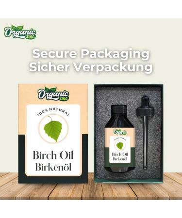  ORGANIC ZING Organic Zing Birch Oil | Pure & Natural Essential Oil for Skincare Hair Care & Massage - 118ml/4oz - Buy Online on GoSupps.com