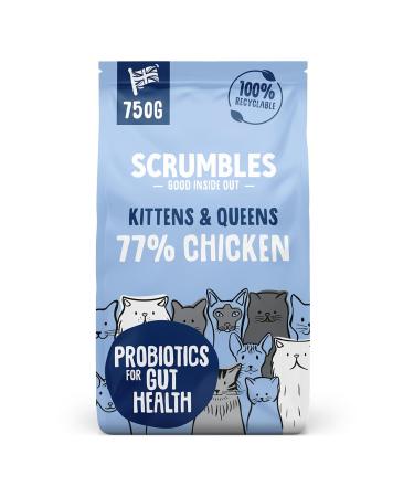 Scrumbles Complete Dry Kitten Food Gluten Free Recipe 750g package may vary 750 g (Pack of 1)