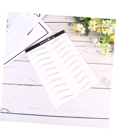Gogogmee 2 Pairs Cosmetic Eyebrow Sticker Artificial Eyebrow Patch Eyebrow Stickers Water Proof Makeup Tools 21x15cm Black - Buy Online on GoSupps.com