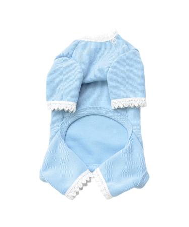 Dog shirt breathable dog outfit stretch deep shirt autumn and winter pet clothes dog clothes four -legged clothes puppy clothing base clothing teddy cat clothing pet s blue