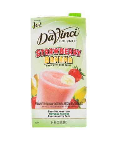 Jet Tea Strawberry Banana Smoothie Mix 64 oz 64 Fl Oz (Pack of 1)