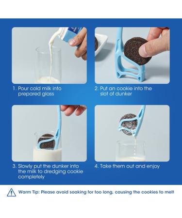 AIEVE Giraffe Cookie Dunker for Oreo - Chocolate Chip Dunking Holder & Spoon Fork Set - BPA-Free - Buy Online on GoSupps.com