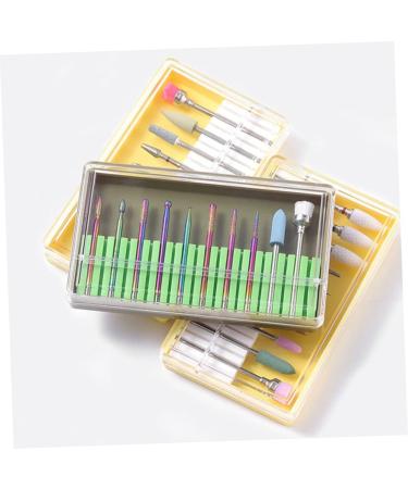 1 Set manicure drill bits nail grinding head nail for beginners nail grinding polisher Nail File Drill Bits Grit Gel Nails Bit electrical tools pedicure Nail supplies - Buy Online on GoSupps.com