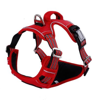 Buy Funfox No Pull Dog Harness for Small Dogs - Adjustable & Breathable Red Puppy Harness | Anti-Zug Safety for Small & Medium Dogs - Buy Online on GoSupps.com