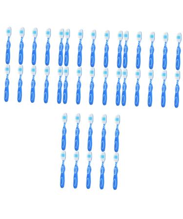 Minkissy 40 pieces toothbrush portable toothbrush toothbrush toothbrush tools tooth cleaning short toothbrush mini toothbrush soft nylon travel accessories 1 piece (1 Pack) bluex4stk