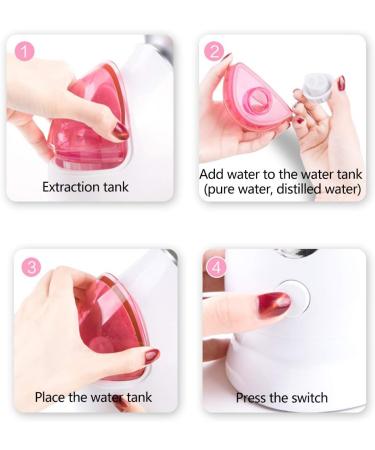 Facial Steamer Professional Face Steamer Nano Ionic Face Humidifier Face Sauna Steaming Skincare Unclogs Pores Deep Cleanse Home Spa - Buy Online on GoSupps.com