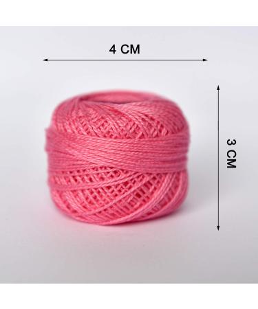 Crochet Thread 10 Balls Cardinal Size 8 - Pink Series | 5g Size 8 for Crochet, Hardanger, Cross Stitch, Needlepoint, Hand Embroidery - Buy Online on GoSupps.com