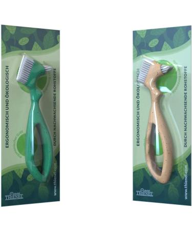 Thienel Dental Prosthesis Brush - Eco-Friendly Bamboo Cleaner for Dentures | Buy Internationally - Buy Online on GoSupps.com