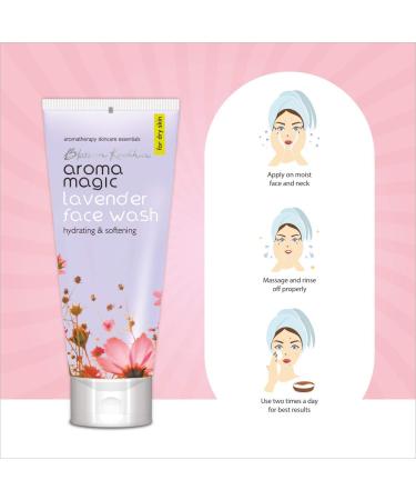 Aroma Magic Lavender Face Wash 120ml - Gentle Cleansing for All Skin Types | Shop Internationally - Buy Online on GoSupps.com