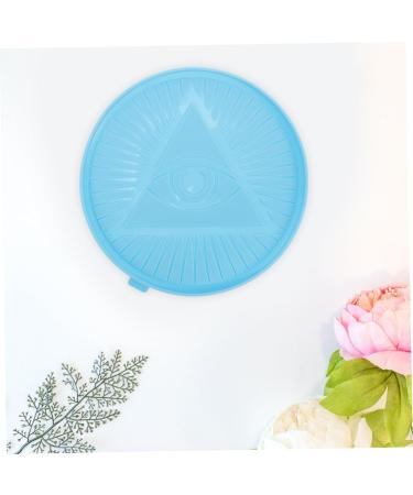 Lurrose Illuminati Mold Diy Crafts Silicone Mold Triangle Eyes Casting Molds Round Pattern Board - Buy Online on GoSupps.com