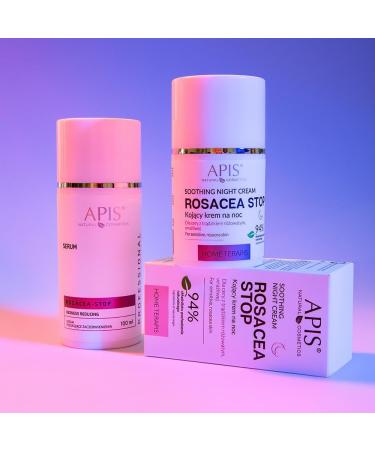 Apis Natural Cosmetics Apis RoseaSTOP Facial Serum 100 ml with soothing active ingredients reduces redness relieves inflammation reduces skin reactivity - Buy Online on GoSupps.com