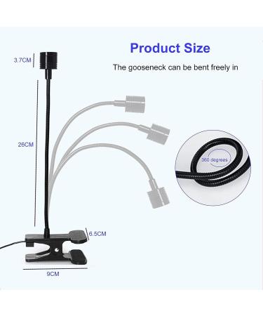 Bestauty Gooseneck UV Lamp | 400nm Wavelength Nail Curing Light | 360 Rotatable Dryer & Clip | USB Charging | Black - Buy Online on GoSupps.com