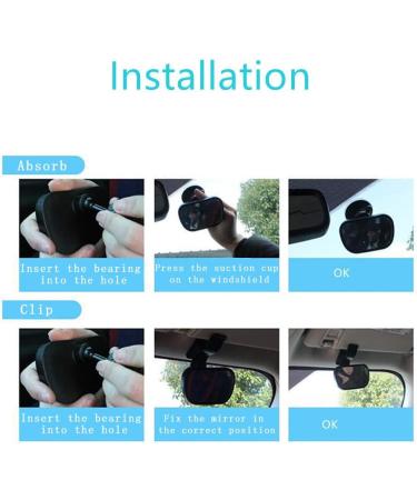 Vawcornic Shatterproof Rear Seat Mirror for Baby - 360 Swiveling Car Rearview Mirror Compatible with Most Vehicles - Buy Online on GoSupps.com