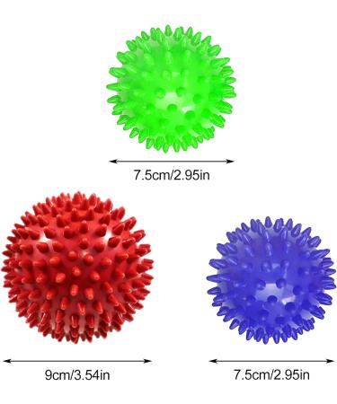 Qazrfvpxf Noppenball Set - 3 Fitness Massage Balls for Hand & Foot Relief | Hedge Ball Set for Plantar Fasciitis - Buy Online on GoSupps.com