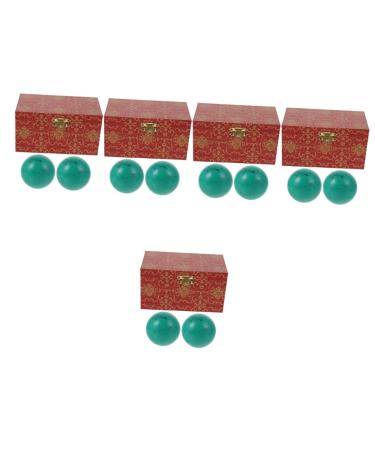 Fomiyes 10 STK Turker Handball Chinese health massage Baoding Balls With Glockenspiel Traditional Chinese Ball Shot Ball Fitness Tort Holes Massage Accessories