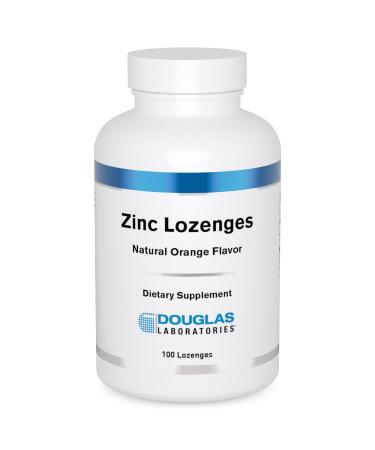 Douglas Laboratories Zinc Lozenges | Support for Immune Function* | 100 Lozenges | Natural Orange Flavor