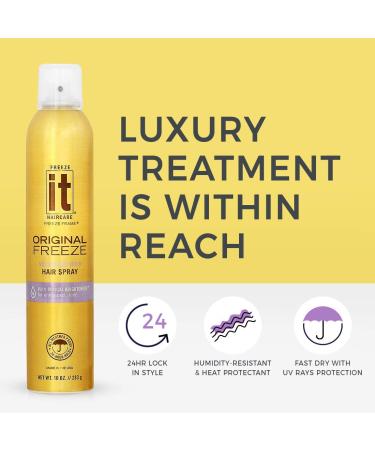 It Original Freeze Hairspray 10oz Aerosol - Strong Hold Hair Styling Spray - Buy Online on GoSupps.com
