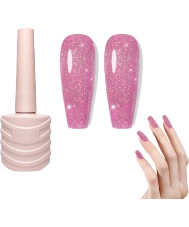 Sparkly Shiny Gel Nail Polish | Reflective Gel Polish Charming Soak Off UV Gel Nail Polish for Design Colorful Broken Drill Glue 04 - Buy Online on GoSupps.com