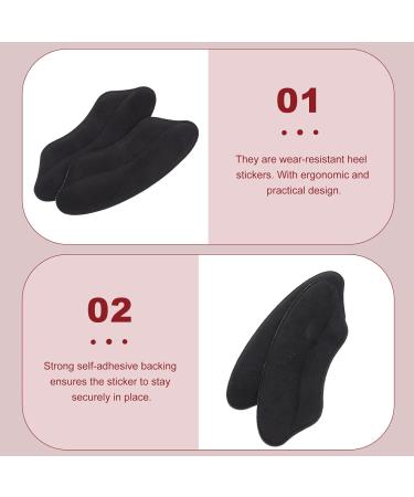 Buy 4 Pairs High Heel Stickers - Cushion Inserts for Women s Sneakers & Boots | Comfortable Heel Pads for Loose Shoes - Sponge Black 9.5x3.5x1CM - Buy Online on GoSupps.com