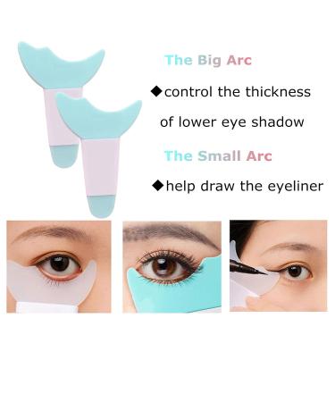 Eyelash Shield Applicator Guard Tool - 2 Pcs Multifunction Silicone Stencils for Quick and Easy Eye Makeup - Buy Online on GoSupps.com