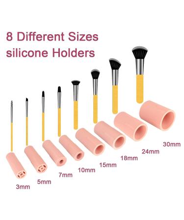 DOTSOG Electric Makeup Brush Cleaner Machine - 8 Rubber Collars - Fast Wash & Dry - 50ml Cleanser Included - Pink - Buy Online on GoSupps.com