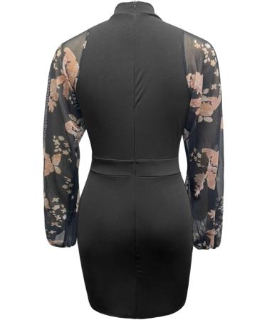 HANXIULIN Women's Beige V Neck Party Dress - Long Sleeve Mini Glitter Cocktail Dress XXL | Elegant & Sexy Bodycon Styles for International Shipping - Buy Online on GoSupps.com