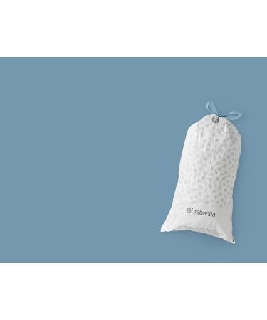 Brabantia 138485 Garbage Bags - 120 White Bags (Code O) | Pack of 6 | Eco-Friendly & Durable - International Shipping Available - Buy Online on GoSupps.com