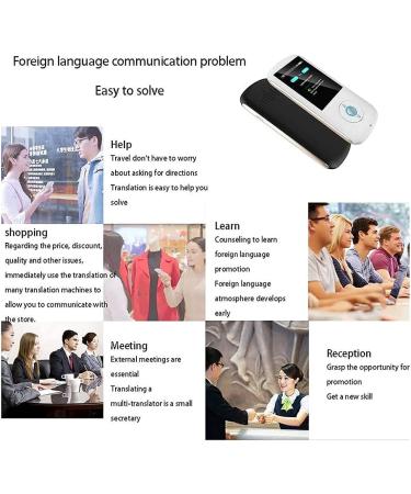 Voice Translator Devices Offline Language Translator Device Smart Language Voice 2.4 Inch Touch Screen 26 Languages WiFi Pocket Electronic Translators Learning Traveling Shopping Hello (White) - Buy Online on GoSupps.com